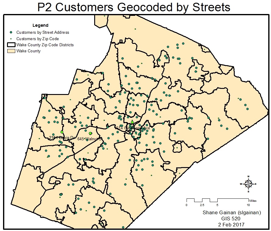 Customers by Street
